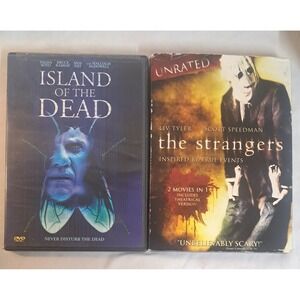 Horror DVD Lot The Strangers Unrated & Island of the Dead Malcolm McDowell